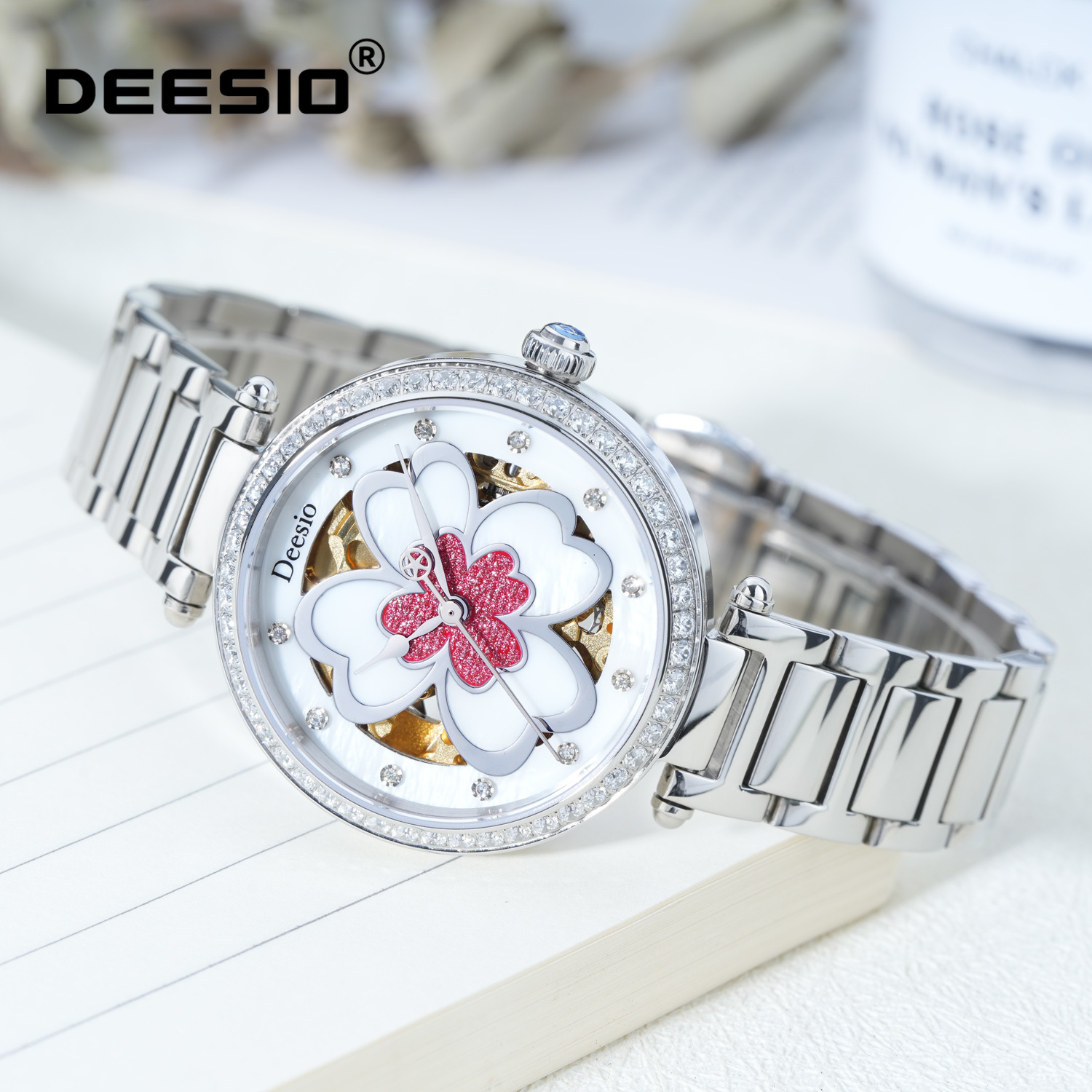 Luxury Watch Gift For Her - Deesio Women's Automatic Mechanical Watch Stainless