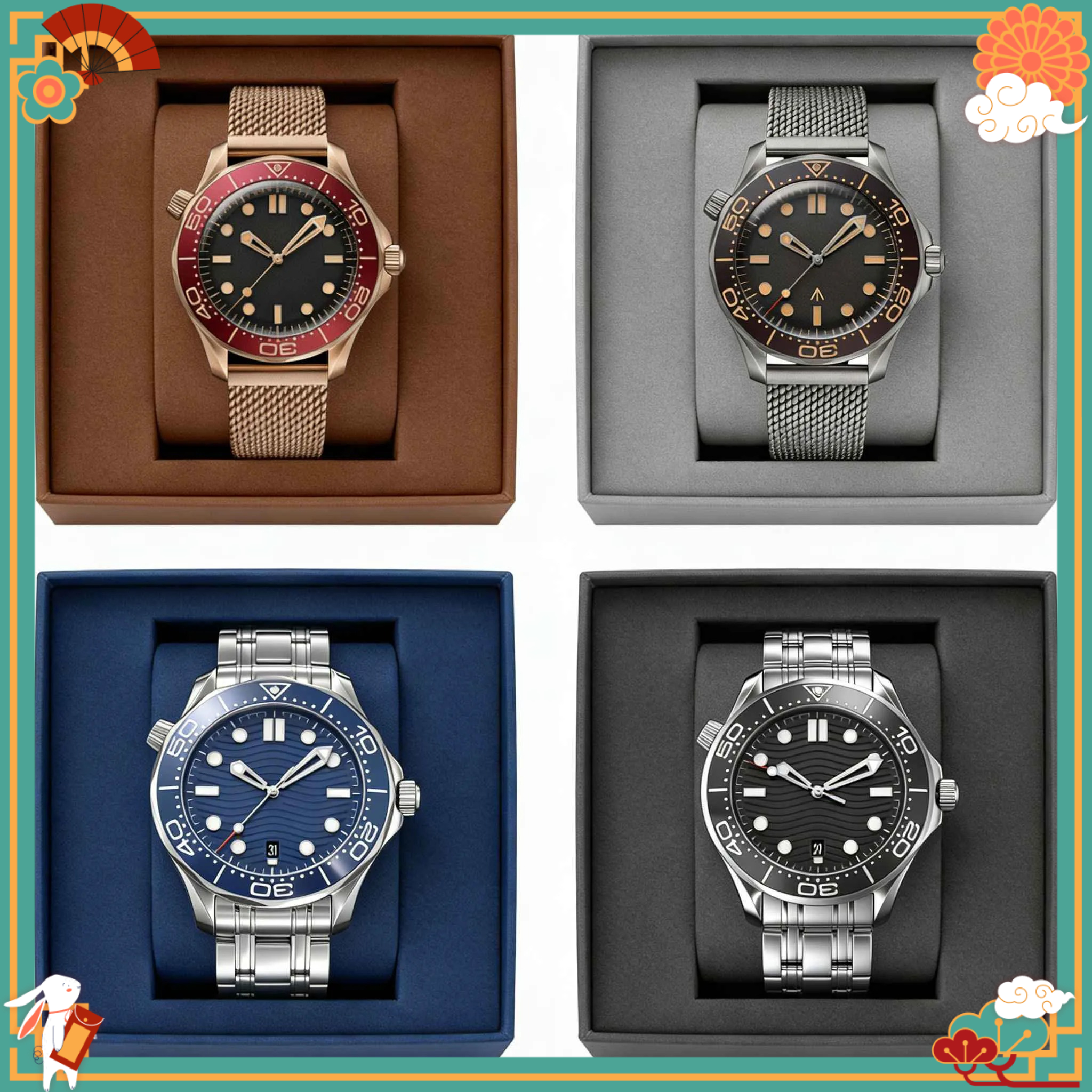 Luxury Watch Store - DONG Store 40mm Men's Automatic Movement