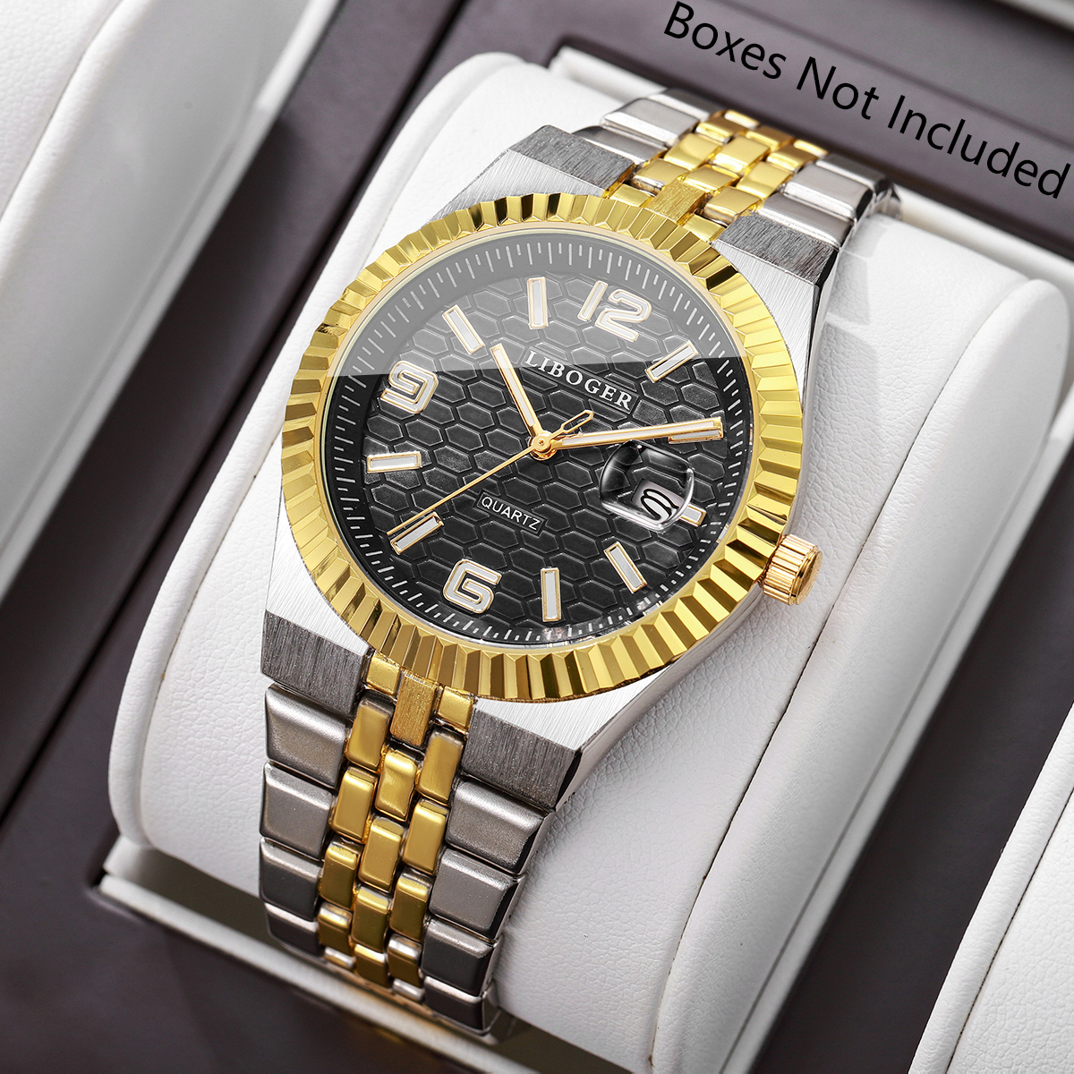 Luxury Watch Arabic - Luxury Stainless Steel Strap Men's Calendar