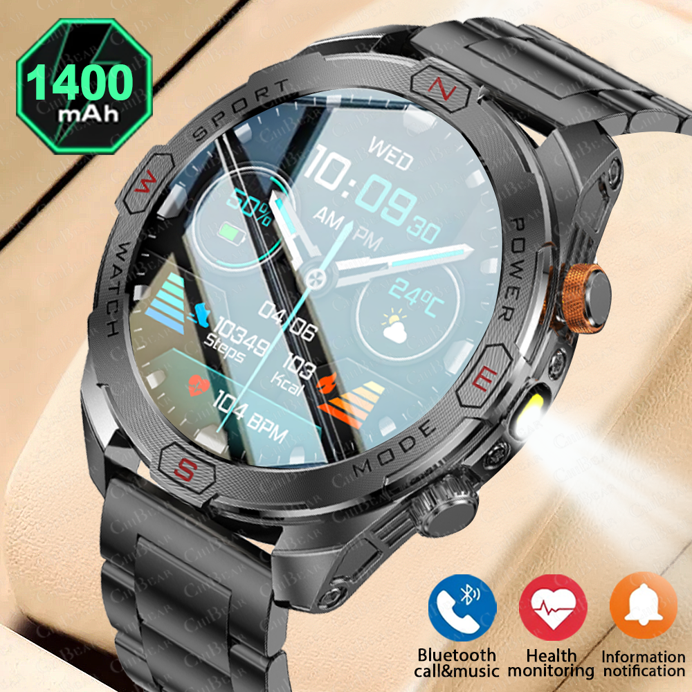 Gmt Dual Timezone Watch - 2026 New Rugged Power Smart Watch