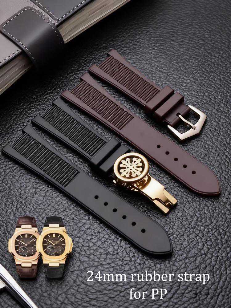 Luxury Watch Patek Philippe - High Quality Silicone Rubber Watchband For