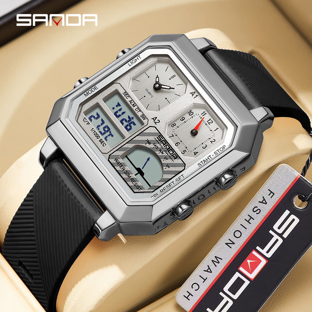 Luxury Watch Store - SANDA Top Brand 6210 Fashion Men's
