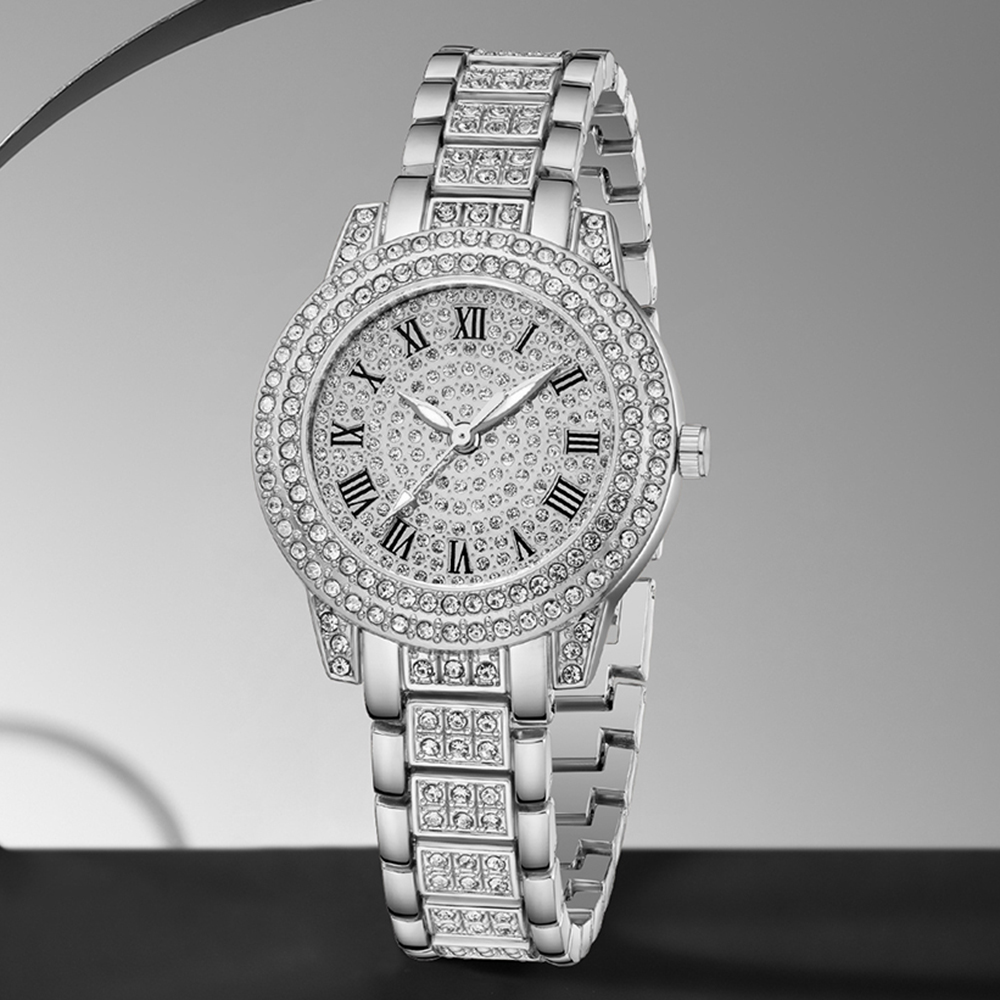 3PCS Silver Alloy Strap Women' - Luxury Watch Gift For Her recensie en prijs