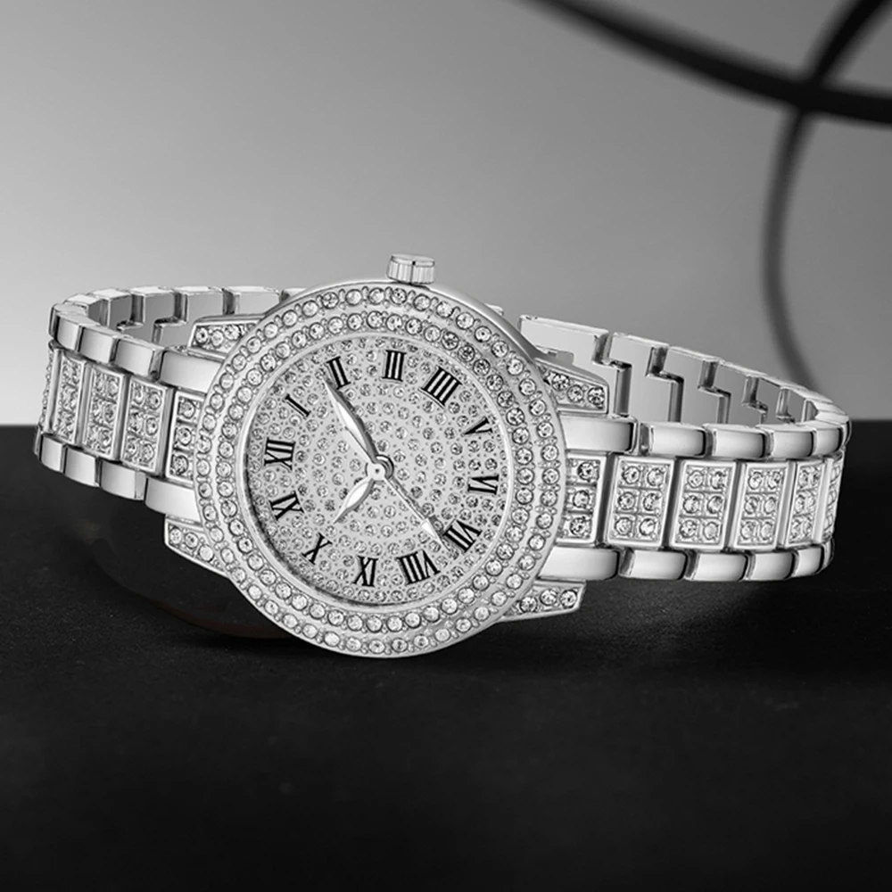 3PCS Silver Alloy Strap Women' - Luxury Watch Gift For Her recensie en prijs