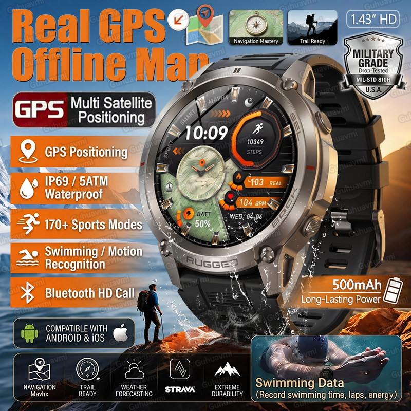 2026 New GPS Smartwatch for Me - Gmt Dual Timezone Watch recensie en prijs