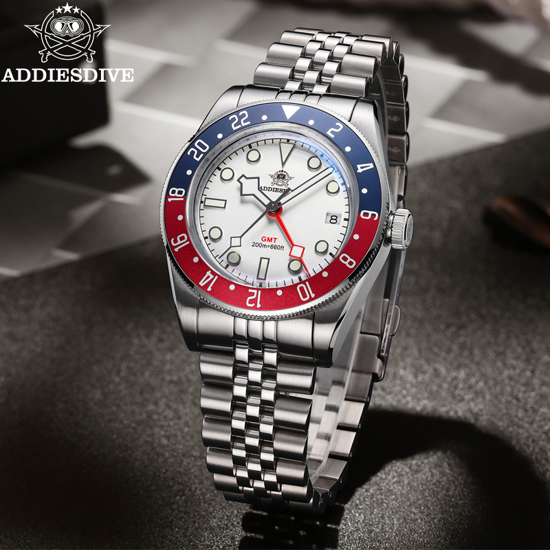 ADDIESDIVE 39mm Men's Quartz W - Gmt Dual Timezone Watch recensie en prijs