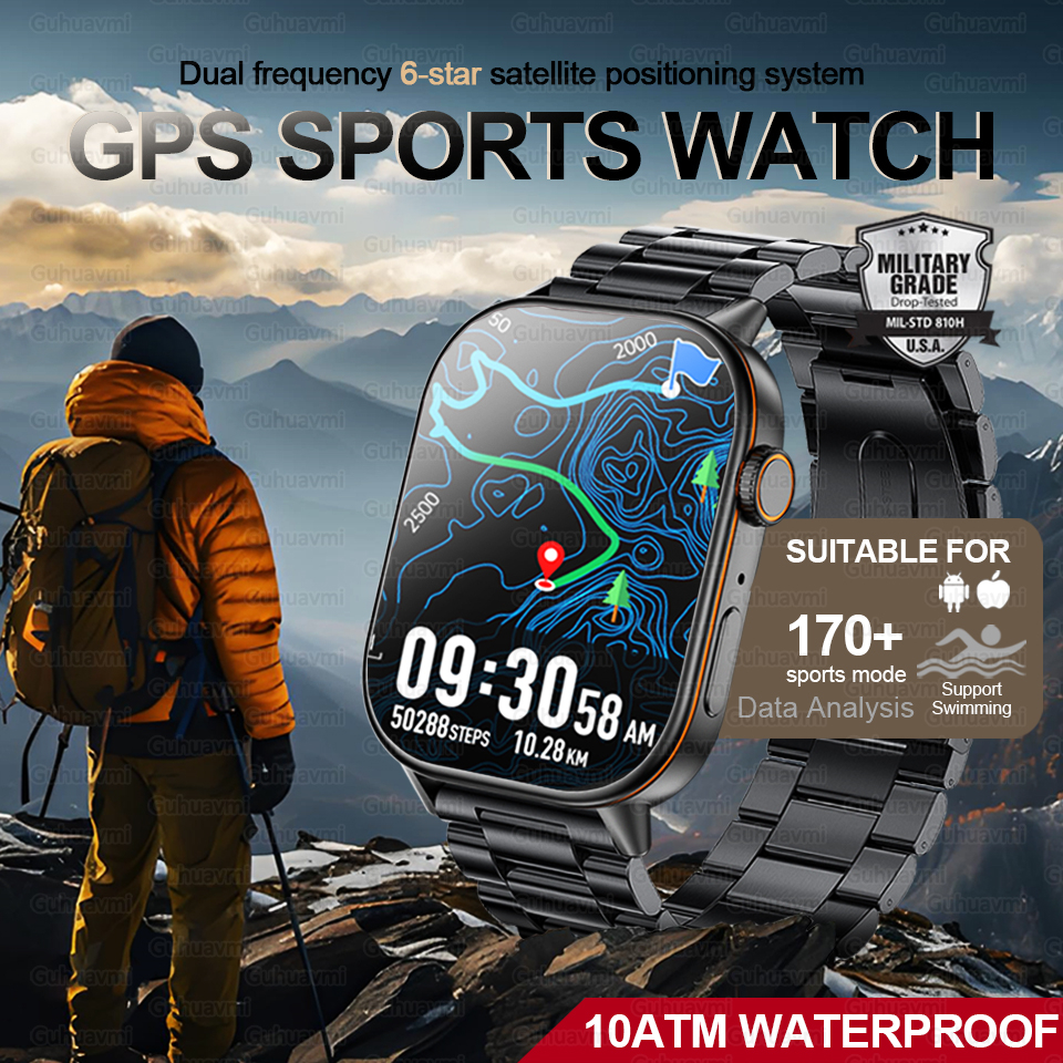 2025 New Outdoor Military GPS  - Gmt Dual Timezone Watch recensie en prijs