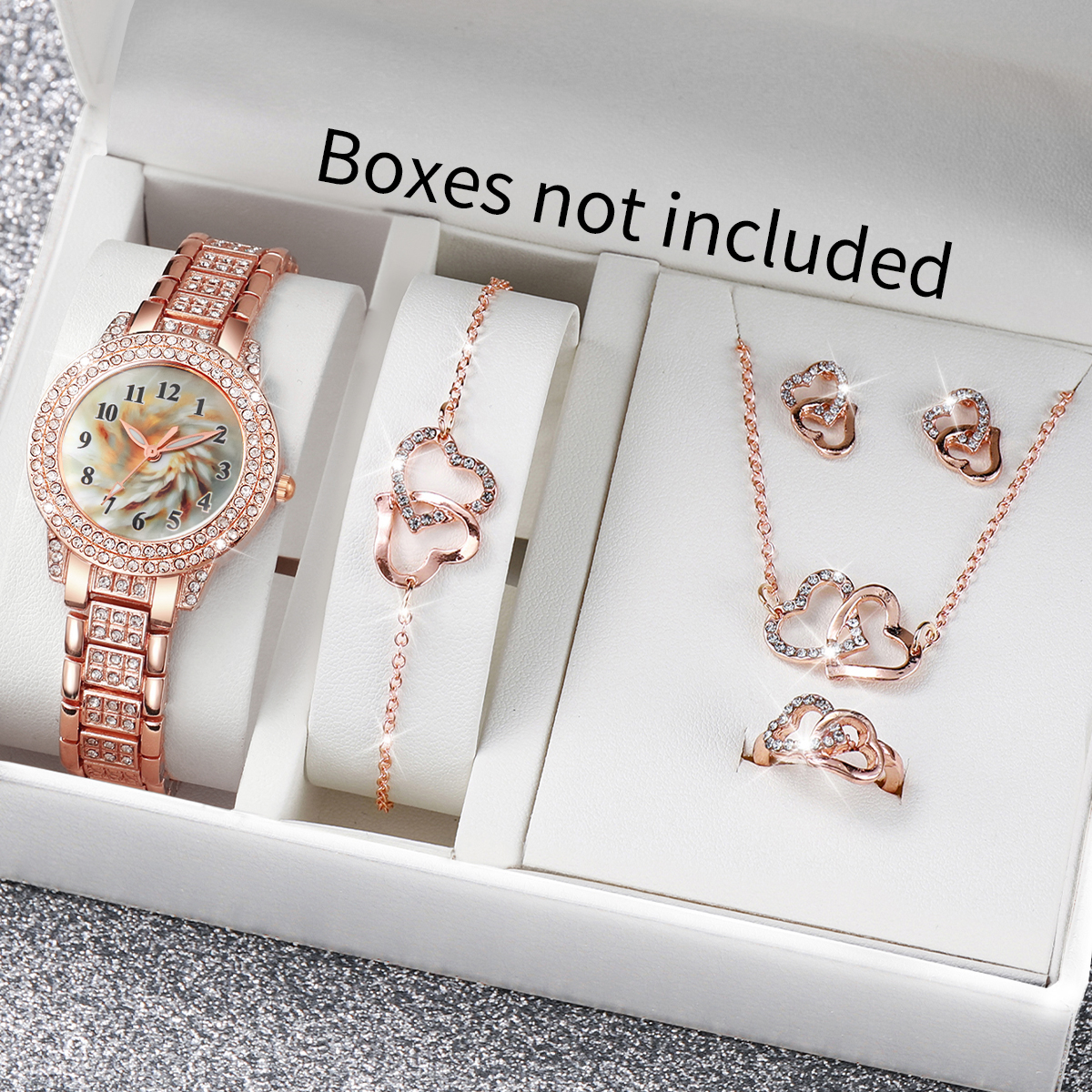 6PCS Luxury Rhinestone Women Q - Luxury Watch Arabic recensie en prijs