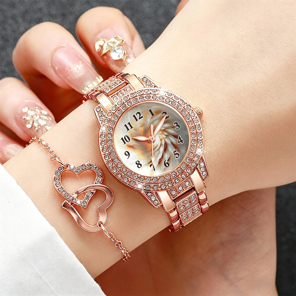 6PCS Luxury Rhinestone Women Q - Luxury Watch Arabic recensie en prijs