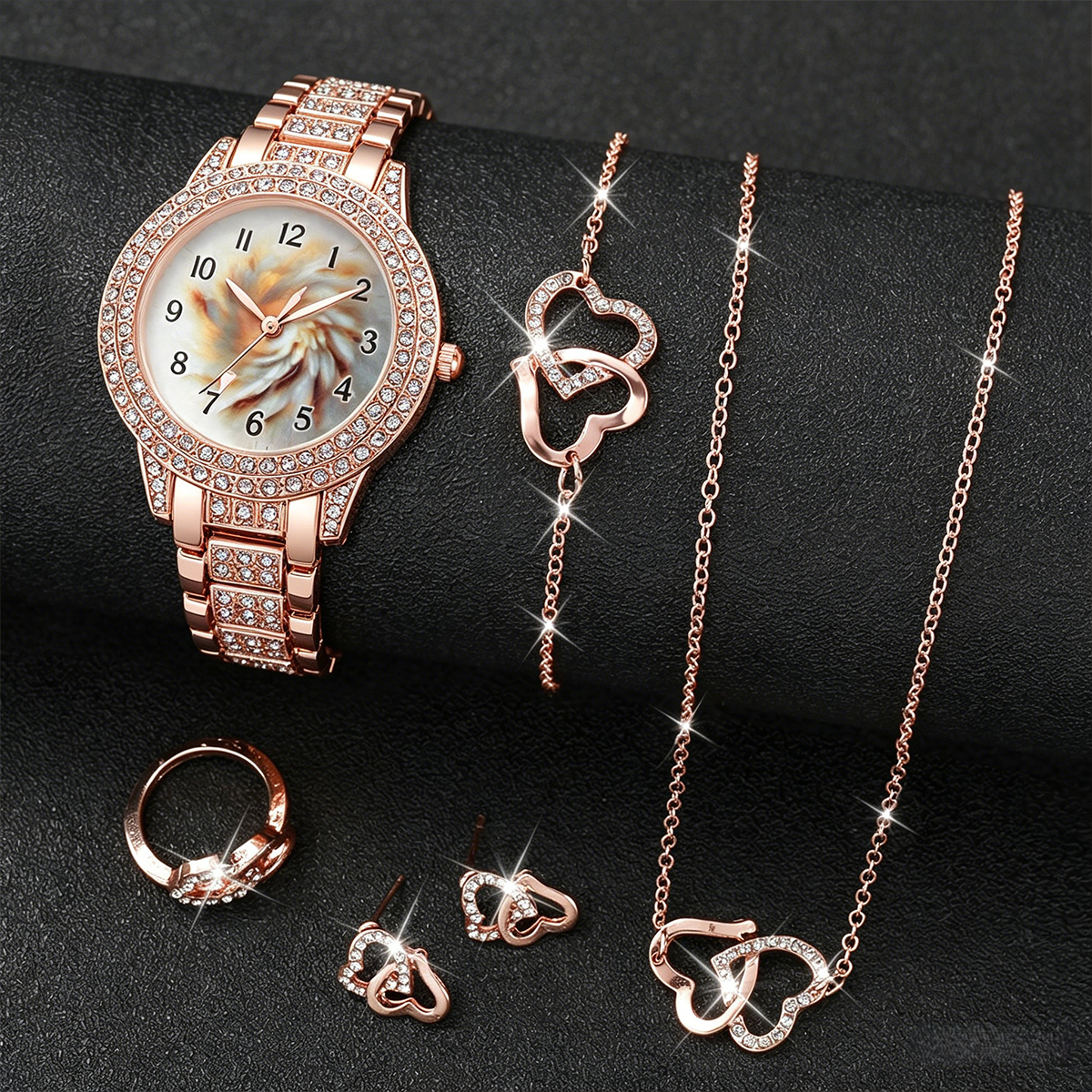 6PCS Luxury Rhinestone Women Q - Luxury Watch Arabic recensie en prijs