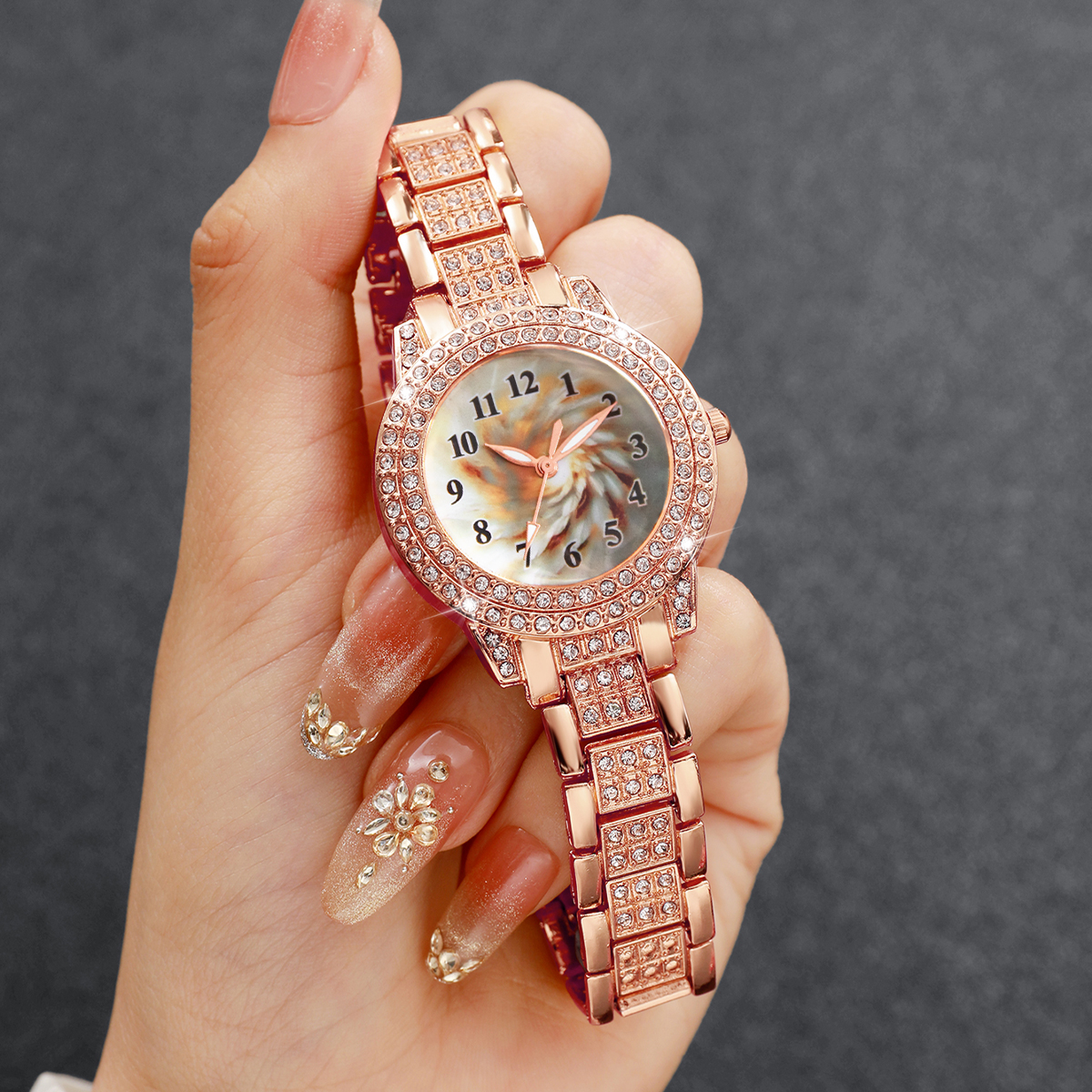 6PCS Luxury Rhinestone Women Q - Luxury Watch Arabic recensie en prijs