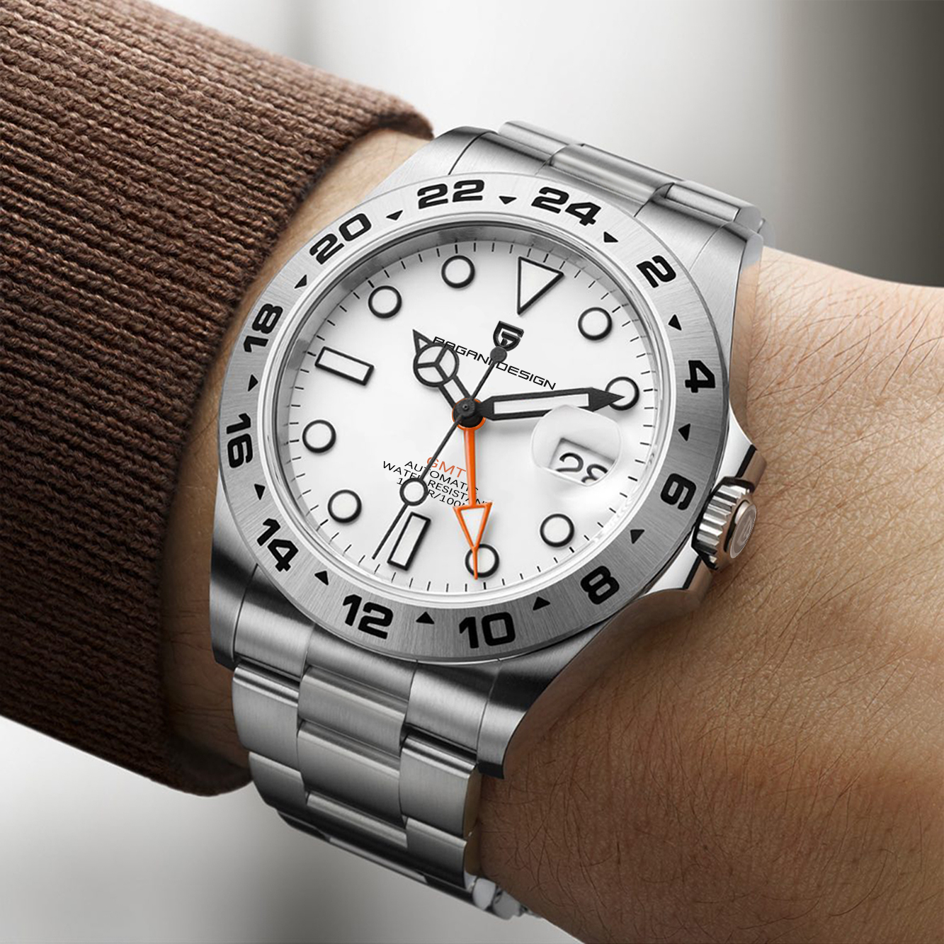 PD1762 PAGANI DESIGN Men's Aut - Gmt Dual Timezone Watch recensie en prijs