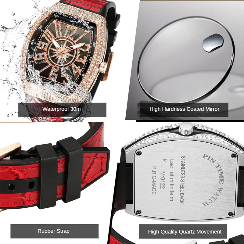 PINTIME Men's Watches Luxury R - Luxury Watch With Arabic Numerals recensie en prijs