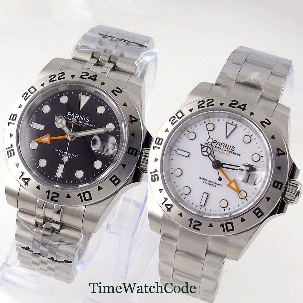 Parnis 40mm Sapphire Glass Aut - Gmt Dual Timezone Watch recensie en prijs