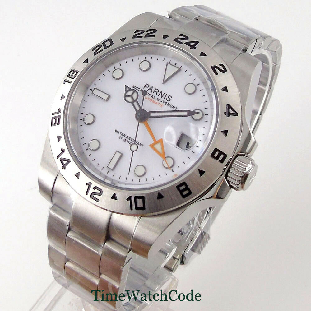 Parnis 40mm Sapphire Glass Aut - Gmt Dual Timezone Watch recensie en prijs