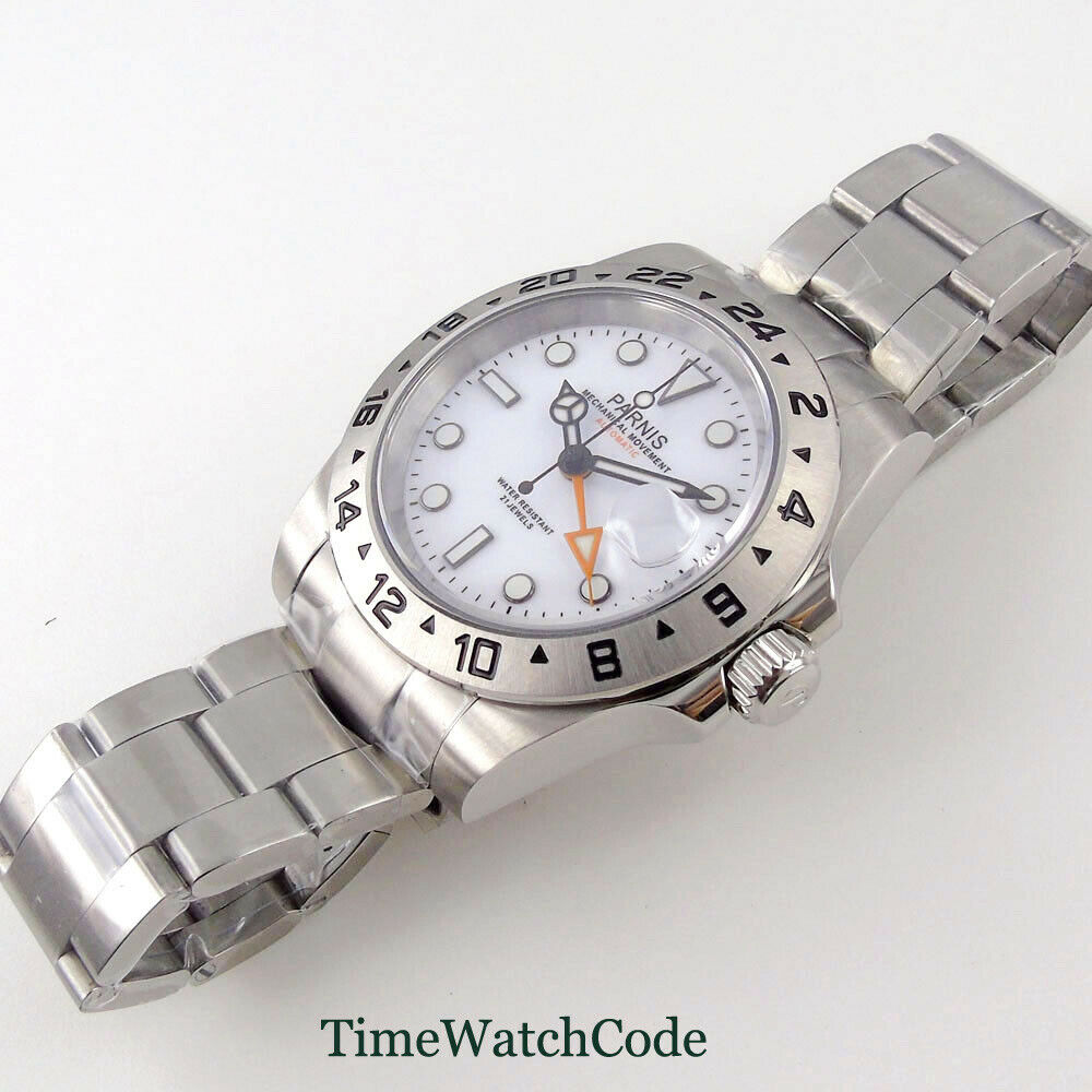 Parnis 40mm Sapphire Glass Aut - Gmt Dual Timezone Watch recensie en prijs