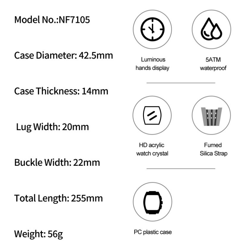 NAVIFORCE Man's Watch 5ATM Wat - Luxury Watch Straps recensie en prijs