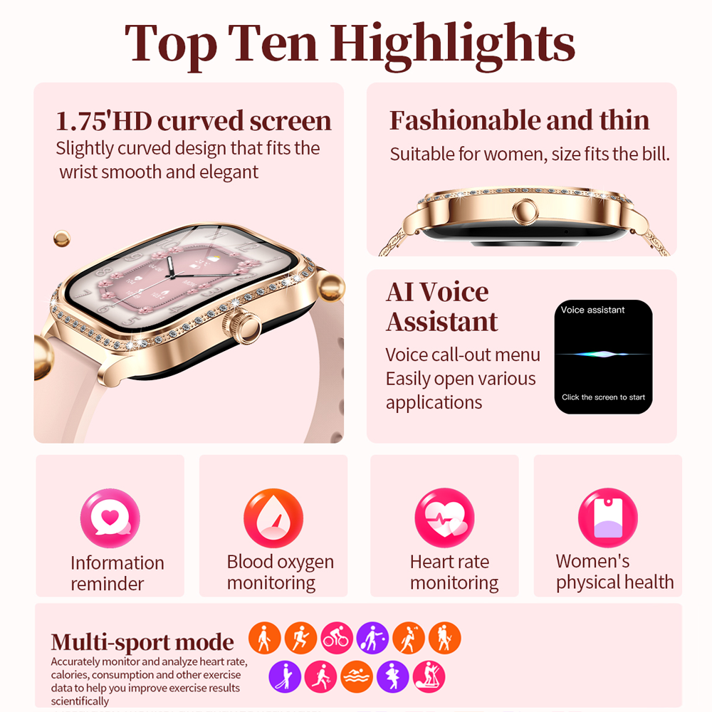 New Luxury Smart Watch Women 1 - Luxury Watch Korea recensie en prijs