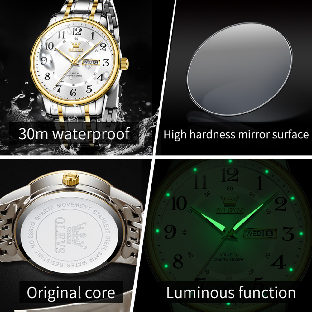 OLEVS Casual fashion men's wat - Luxury Watch With Arabic Numerals recensie en prijs