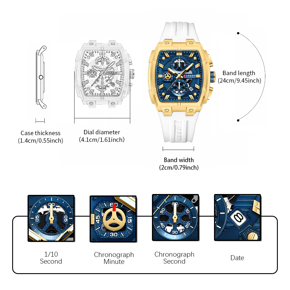 CURREN Luxury Vintage Watch fo - Luxury Watch Straps recensie en prijs