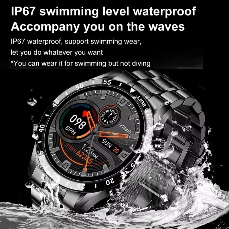 LIGE New Bluetooth Call Smart  - Luxury Watch Arabic recensie en prijs