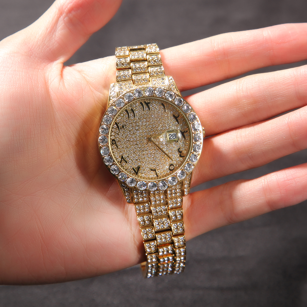 THE HIP HOP Big Dial Full Iced - Luxury Watch With Arabic Numerals recensie en prijs