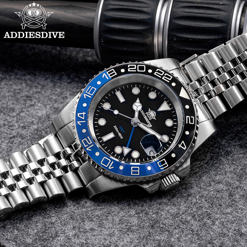 ADDIESDIVE AD2050 Luxury GMT W - Gmt Dual Timezone Watch recensie en prijs