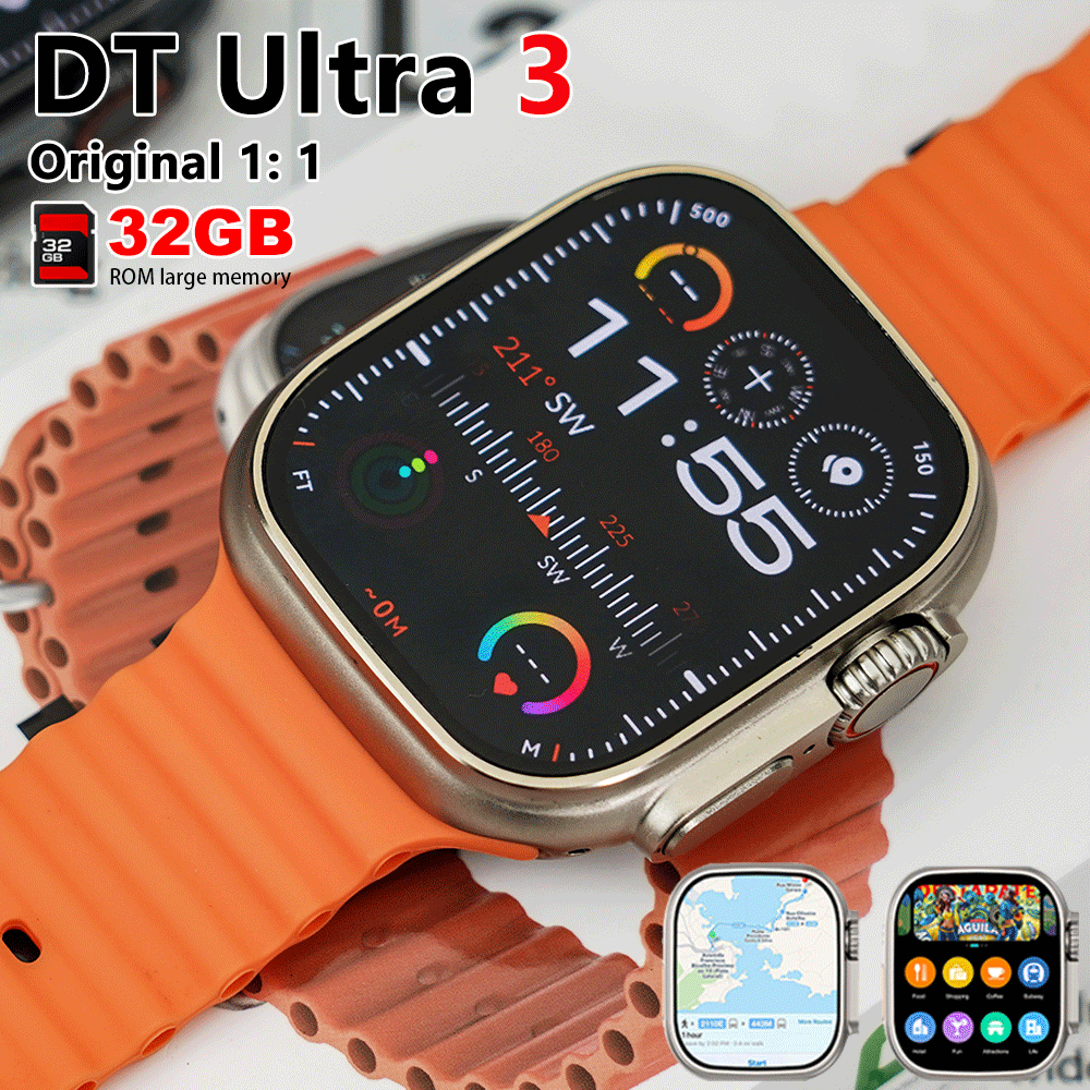 2026 New DT Ultra 3 Smart Watc - Gmt Dual Timezone Watch recensie en prijs