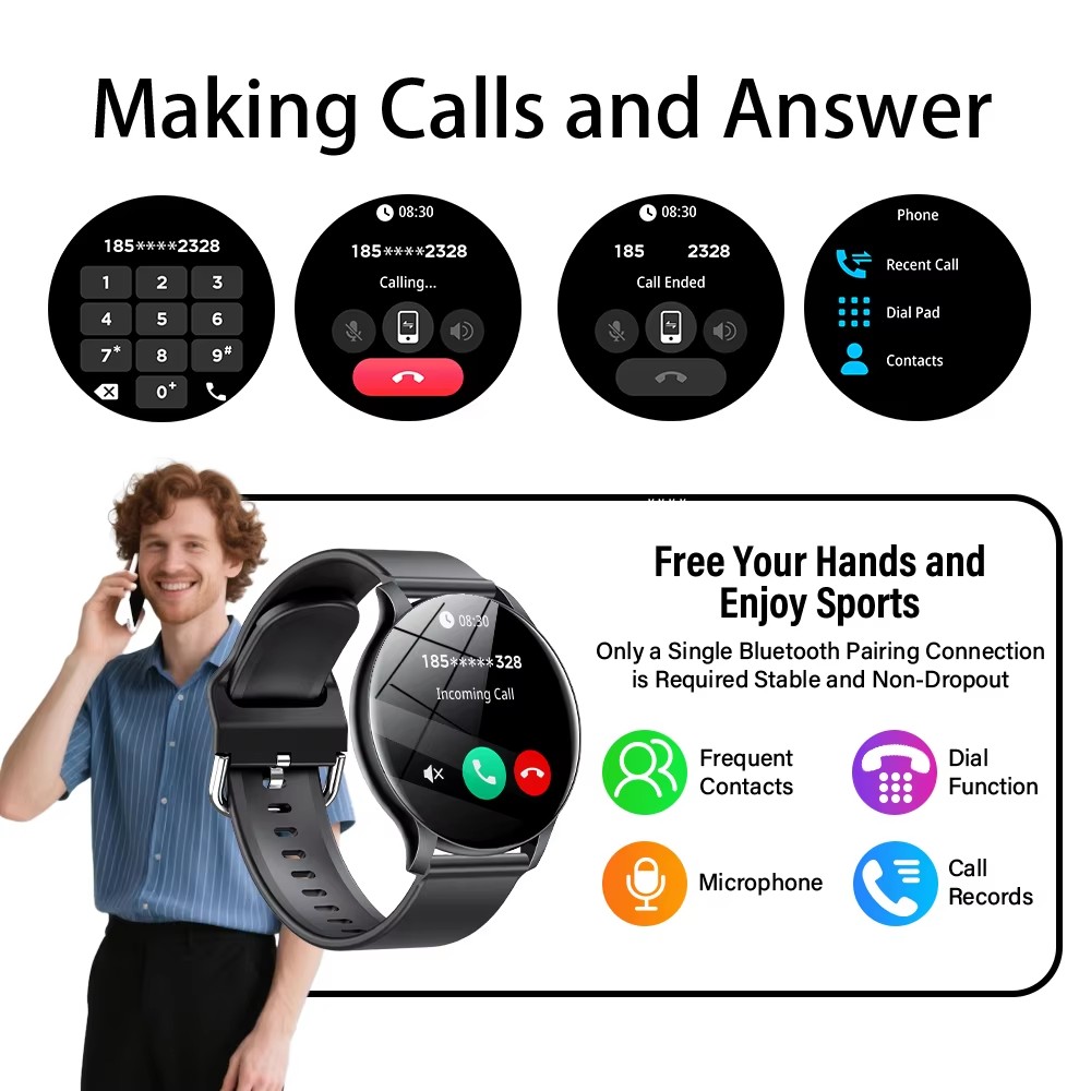 2025 New Smart Watch Heart Rat - Gmt Dual Timezone Watch recensie en prijs