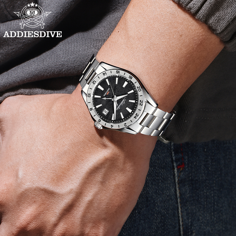 ADDIESDIVE Elegant Business Me - Gmt Dual Timezone Watch recensie en prijs