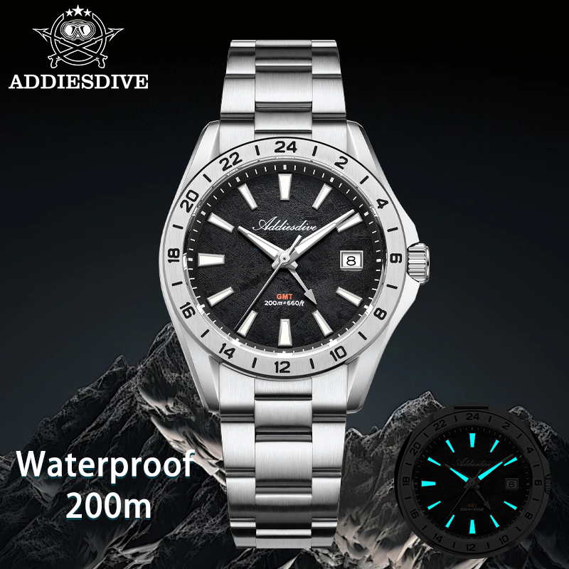 ADDIESDIVE Elegant Business Me - Gmt Dual Timezone Watch recensie en prijs