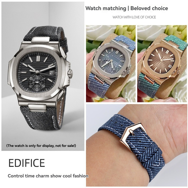 25mm×12mm Canvas Watch Strap f - Luxury Watch Patek Philippe recensie en prijs