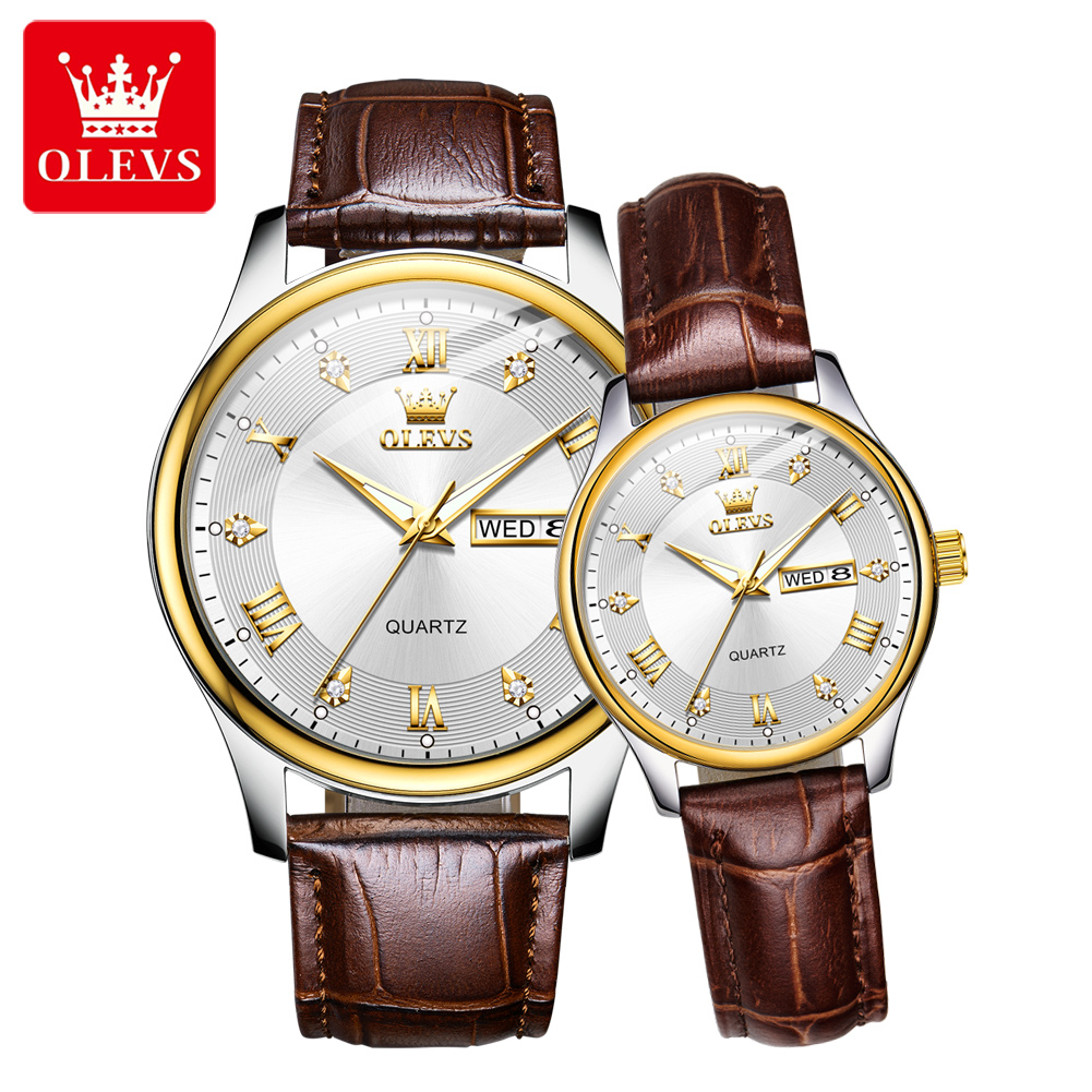 OLEVS Couple Watch Luxury Bran - Luxury Watch Gift For Her recensie en prijs