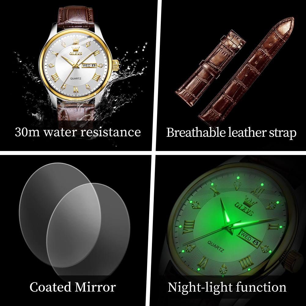 OLEVS Couple Watch Luxury Bran - Luxury Watch Gift For Her recensie en prijs