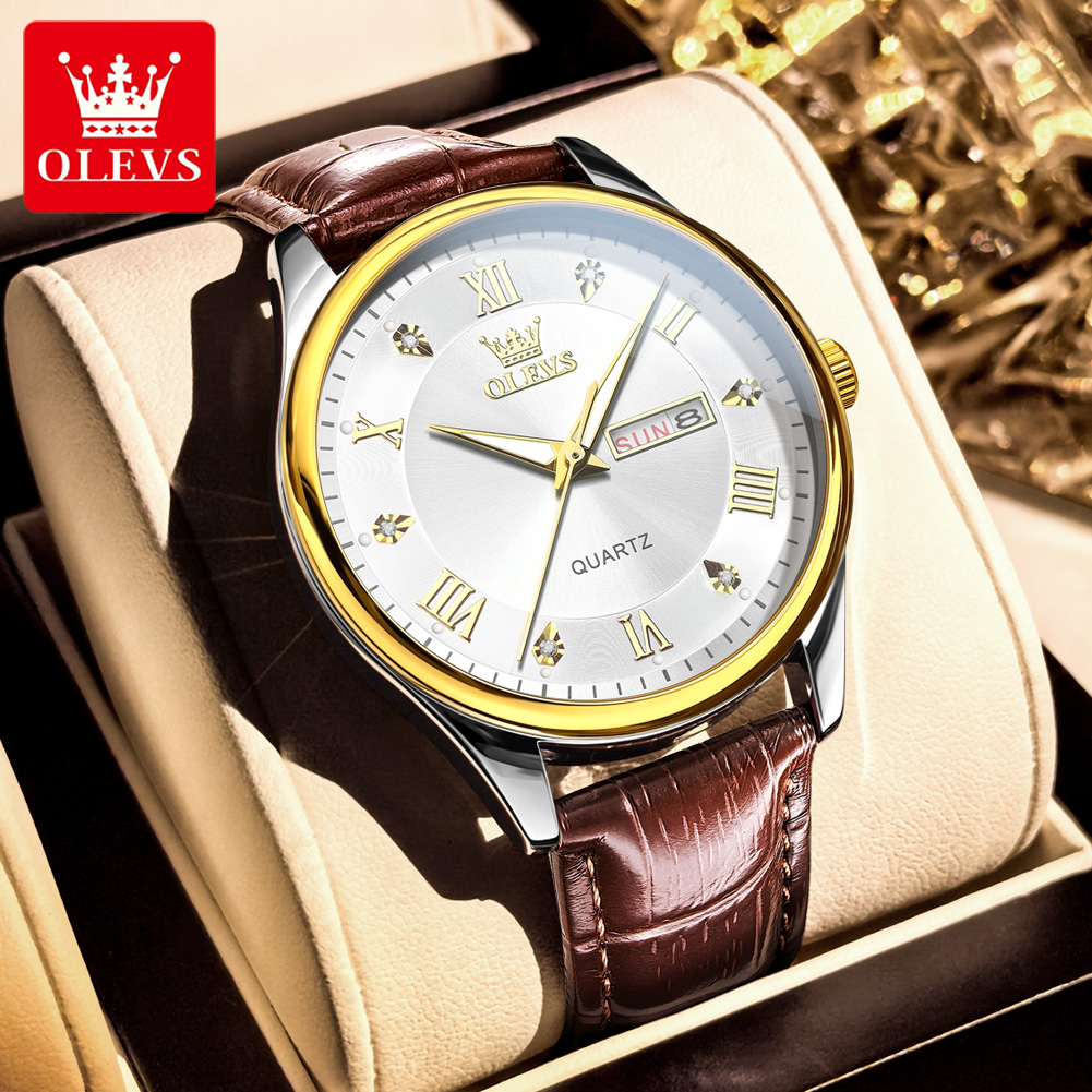 OLEVS Couple Watch Luxury Bran - Luxury Watch Gift For Her recensie en prijs