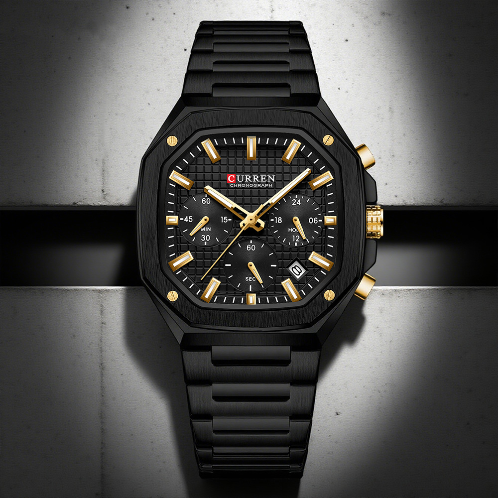 CURREN Luxury Square Chrono Wa - Luxury Watch Dial recensie en prijs