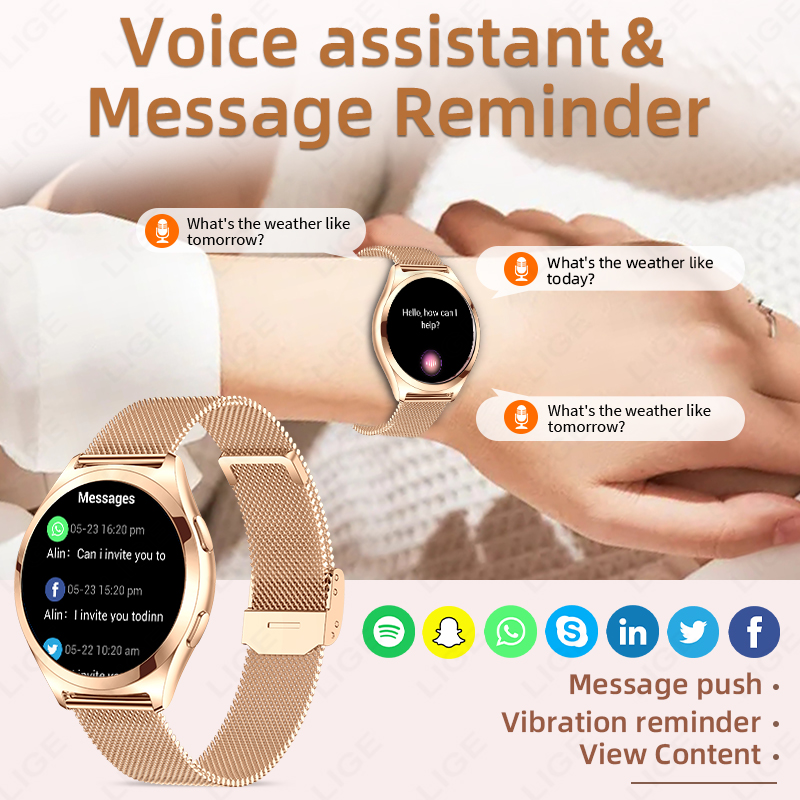 LIGE Luxury Smart Watch For Wo - Luxury Watch Arabic recensie en prijs
