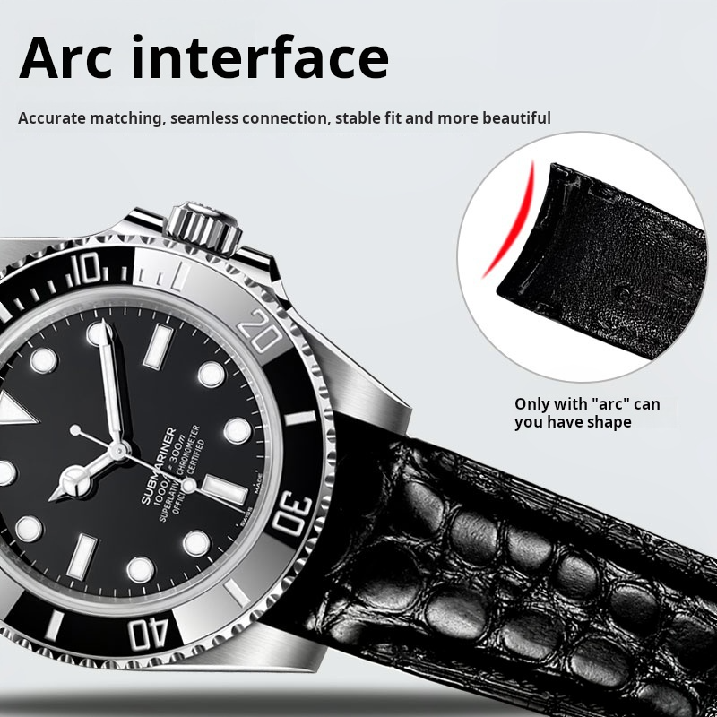 20mm 22mm Curved Crocodile Ski - Luxury Watch Jaeger Lecoultre recensie en prijs