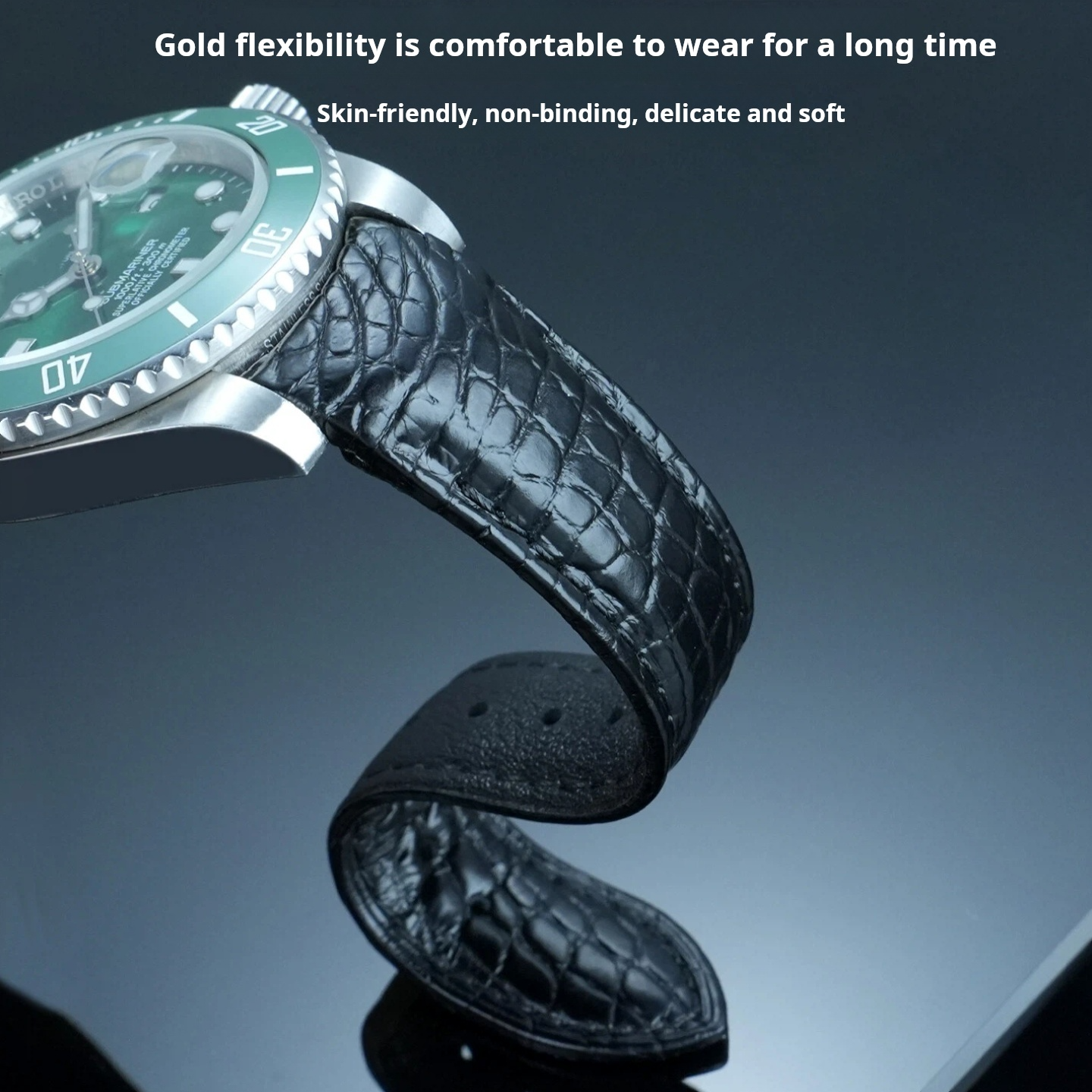 20mm 22mm Curved Crocodile Ski - Luxury Watch Jaeger Lecoultre recensie en prijs