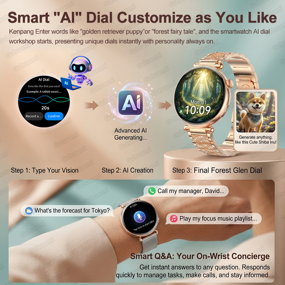 2026 New Women AI Smart Diagno - Gmt Dual Timezone Watch recensie en prijs