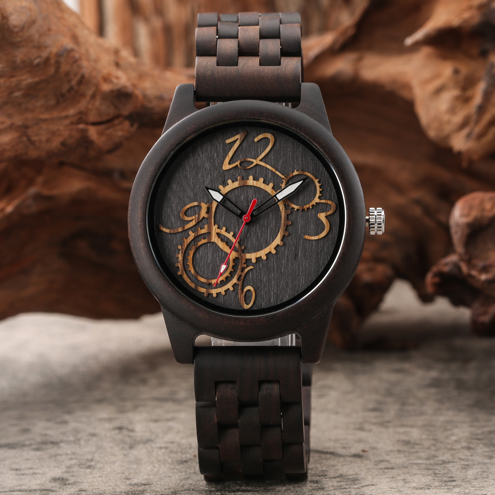 Luxury Vintage Wooden Men Watc - Luxury Watch With Arabic Numerals recensie en prijs