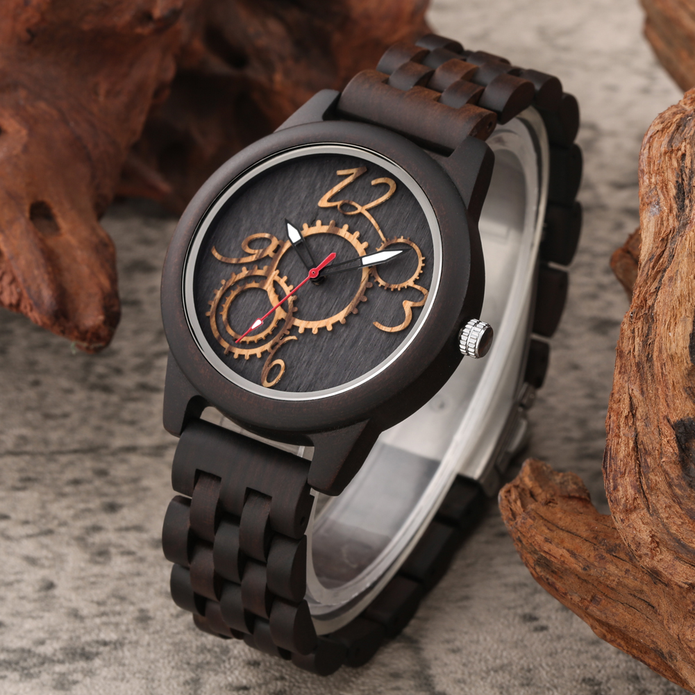 Luxury Vintage Wooden Men Watc - Luxury Watch With Arabic Numerals recensie en prijs