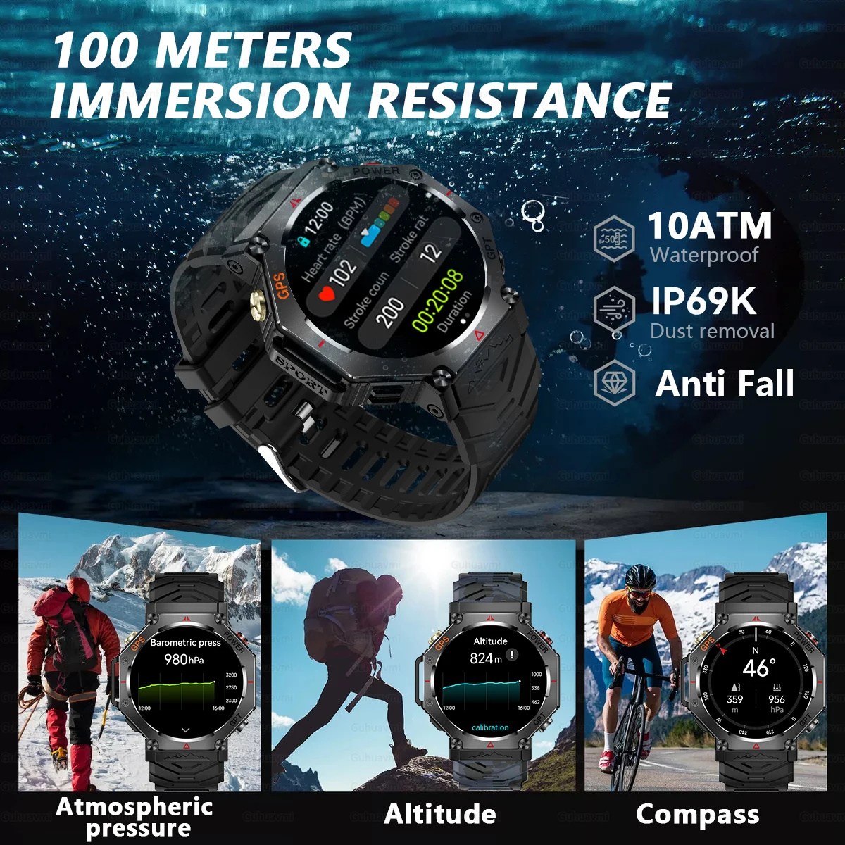 2026 New GPS Smart Watch Built - Gmt Dual Timezone Watch recensie en prijs