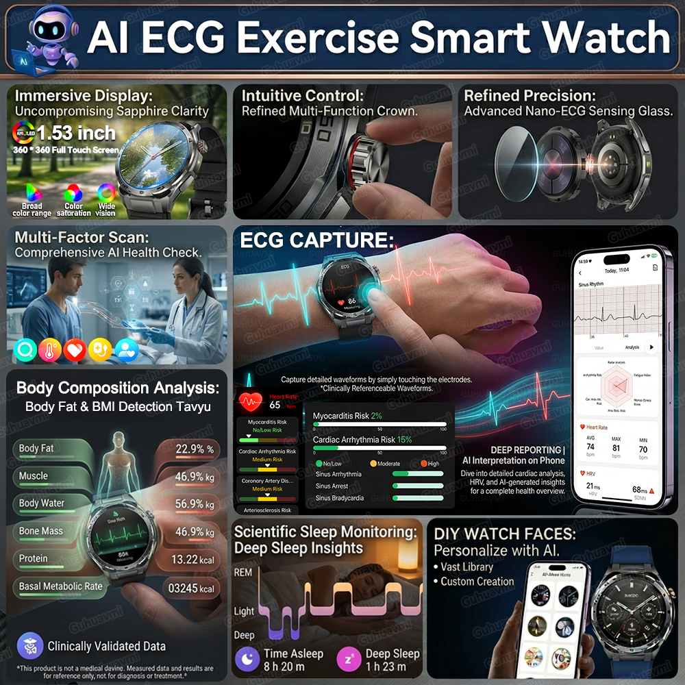Al-GPT Professional Grade ECG  - Gmt Dual Timezone Watch recensie en prijs